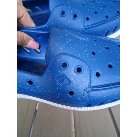 Sperry Top- Slider Men\'s Authentic Float Boat Water shoes Blue Speckle SZ 8 SB5 main image 5